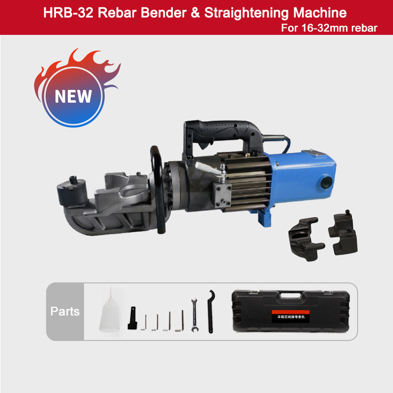 Máquina de endireitar e dobrar vergalhões portátil de 16-32 mm 1600 W HRB-32